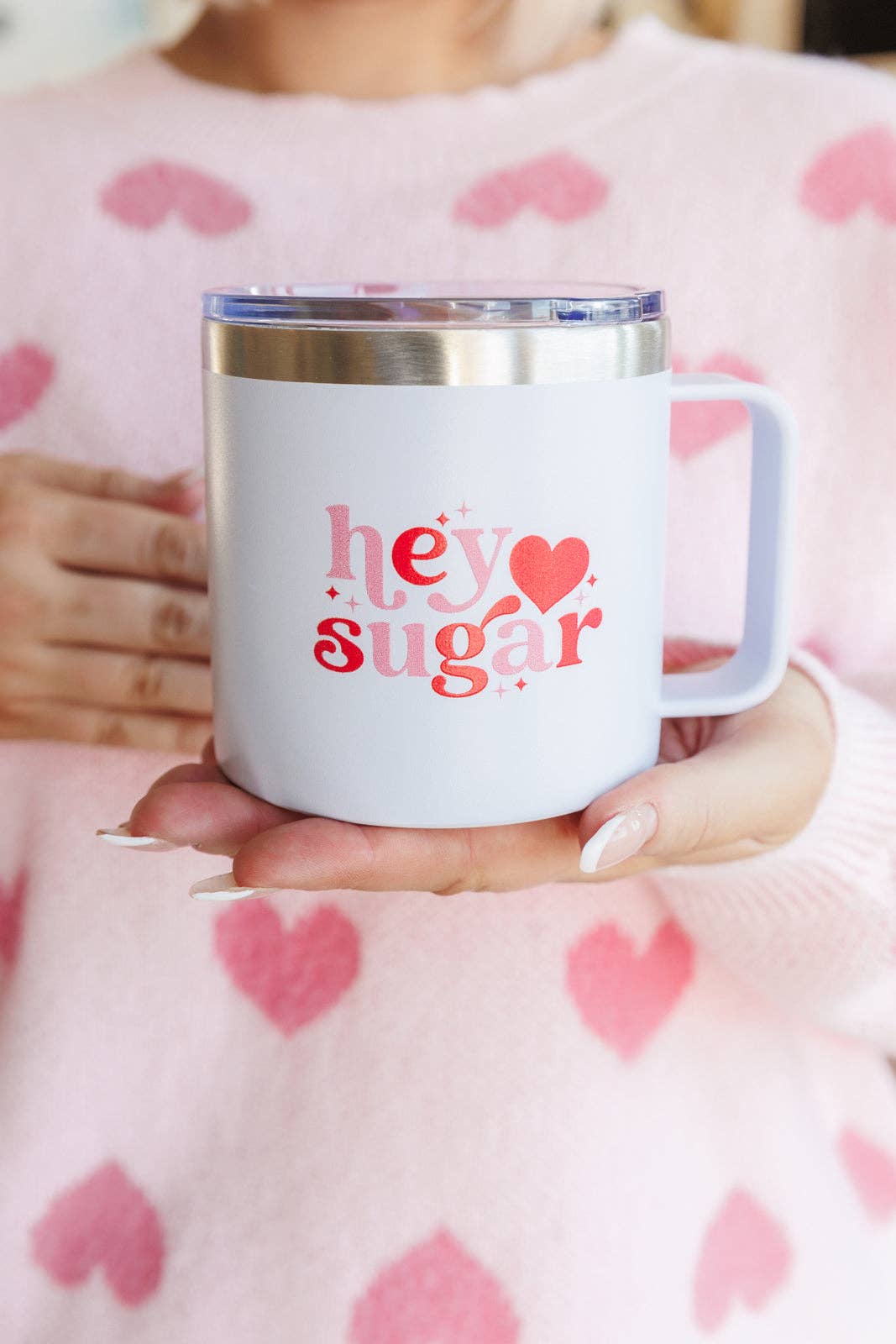 Effortless Elegance Boutique - Vendita all'ingrosso Bicchiere/tazza termica - Hey Sugar, tazza da viaggio a doppia parete, 14 oz