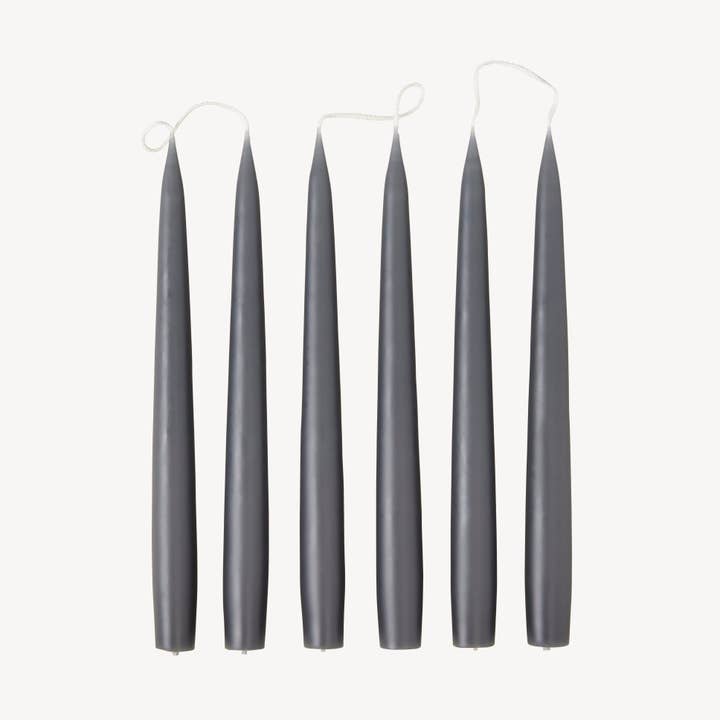 Candle Flair - Vendita all'ingrosso Candele cilindriche/candelieri - Taper 25 - Grigio Ardesia