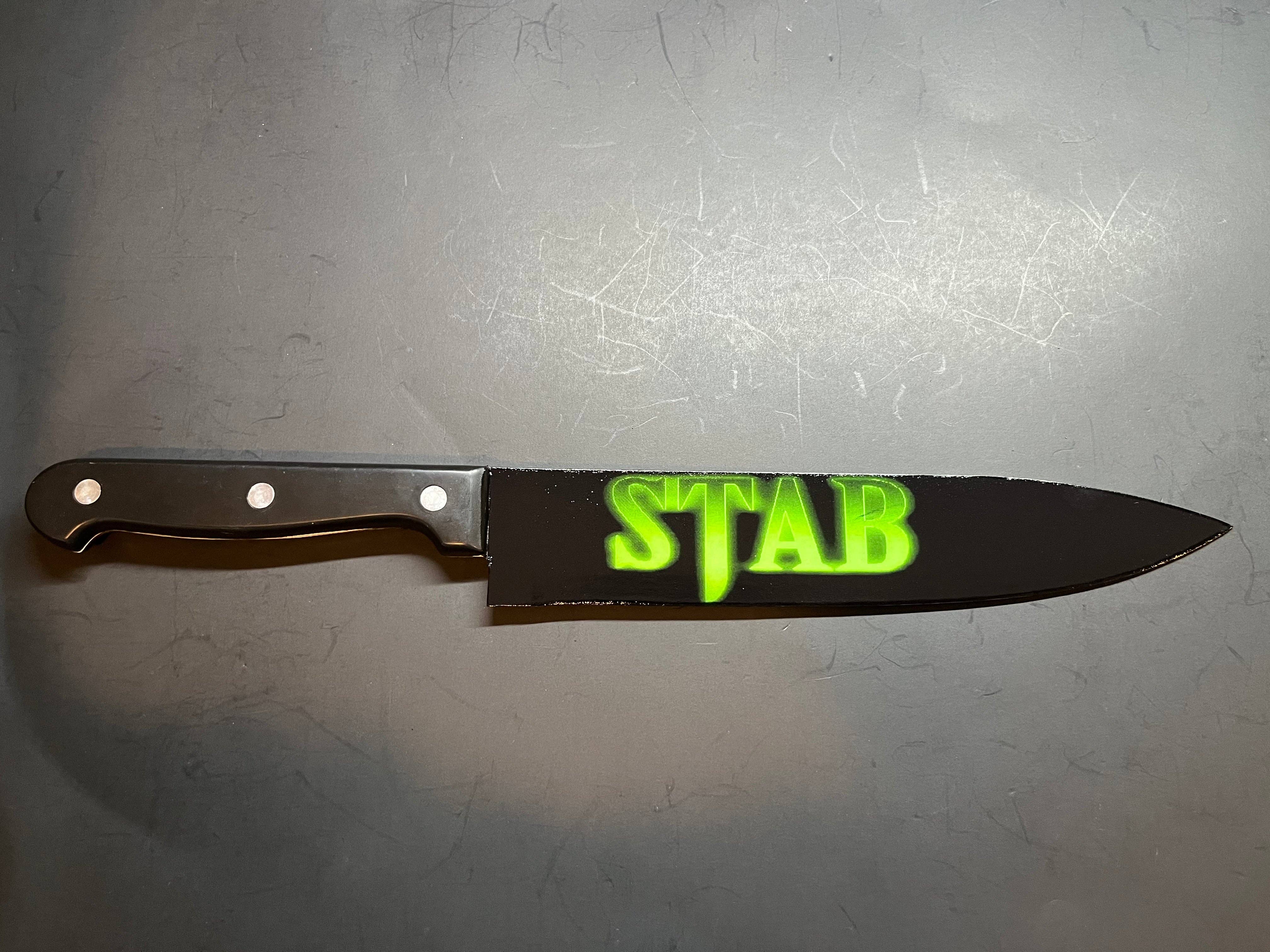 Dead Dave Designs - Wholesale Kitchen/Utility Knife - Stab From Scream Movie Knife With Sublimated Stand4