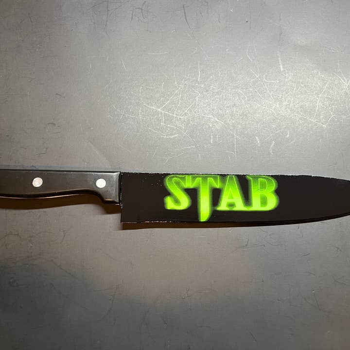 Dead Dave Designs - Wholesale Kitchen/Utility Knife - Stab From Scream Movie Knife With Sublimated Stand4