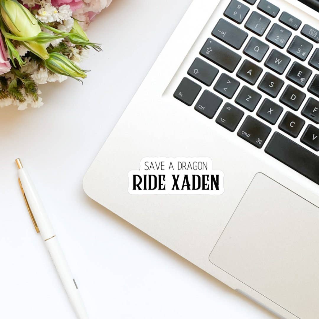 Limes & Lilly - Wholesale Sticker - Save A Dragon Ride Xaden Vinyl Sticker1