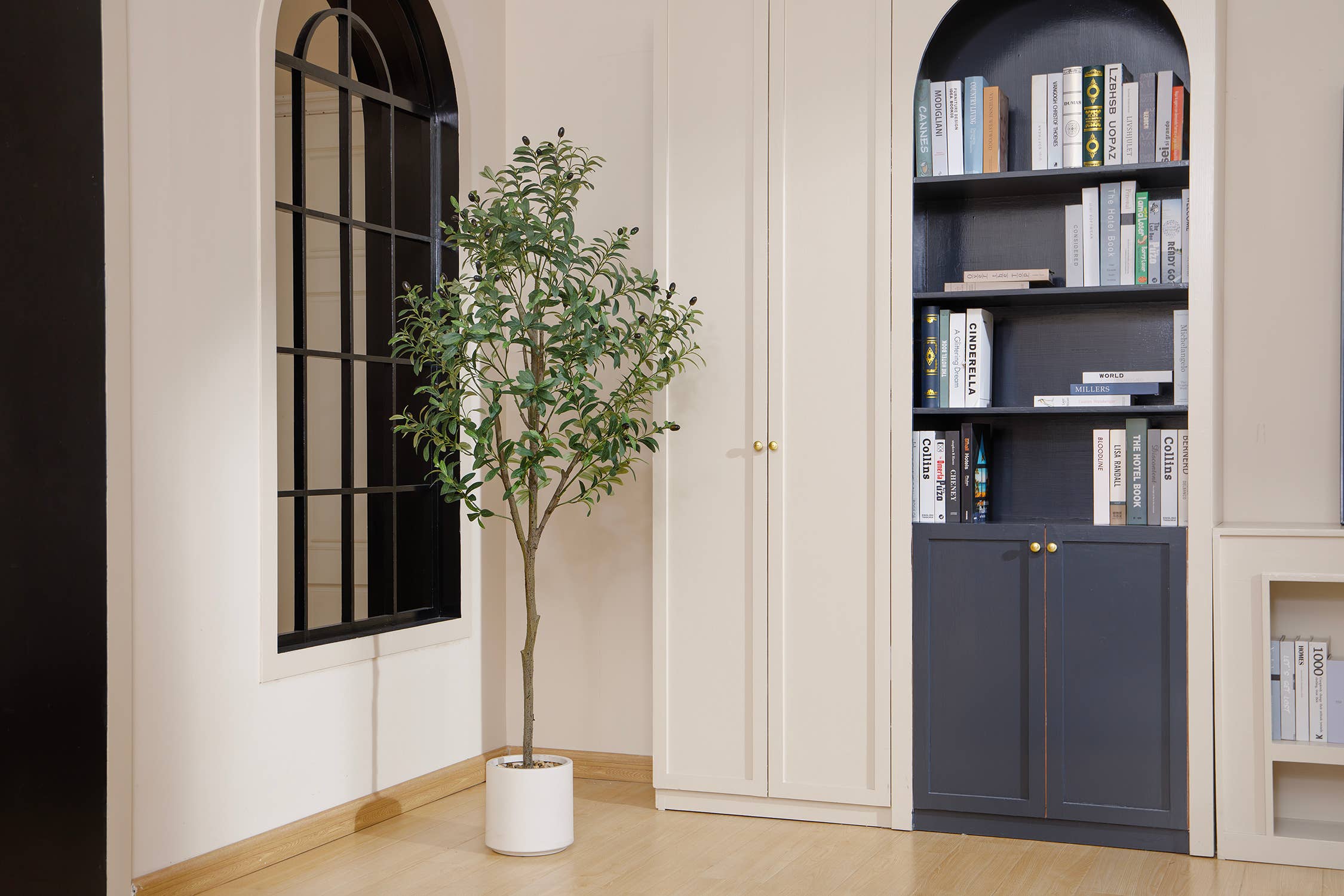 Vintage Home - Wholesale Artificial Plant - 67" Artificial Faux Olive Tree in a Beige Resin Planter4