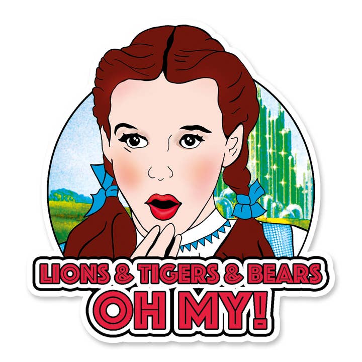 The Wizard Of Oz Vinyl Sticker (pack of 3) (Copy) for wholesale by Bite Your Granny