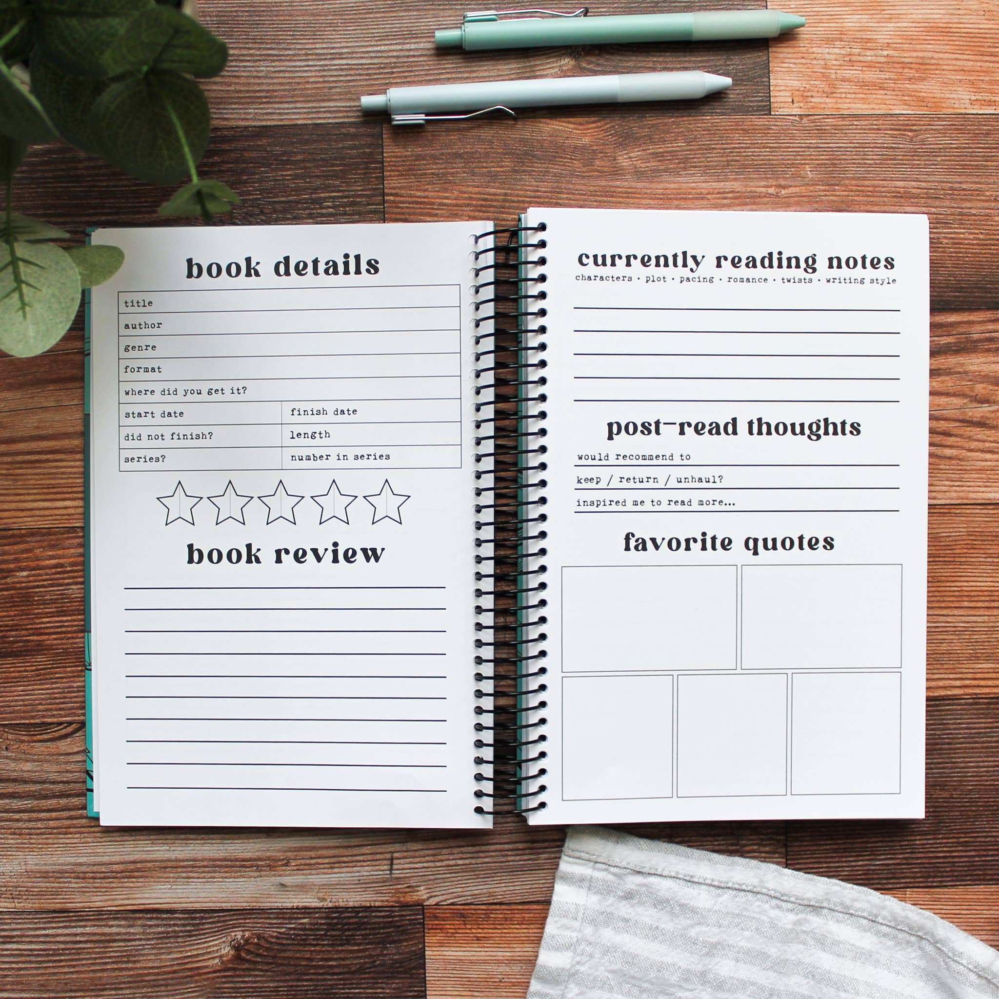 Novelly Yours - Wholesale Journal/Diary - Book Review Journal | 100 Book Hardcover reading notebook 5