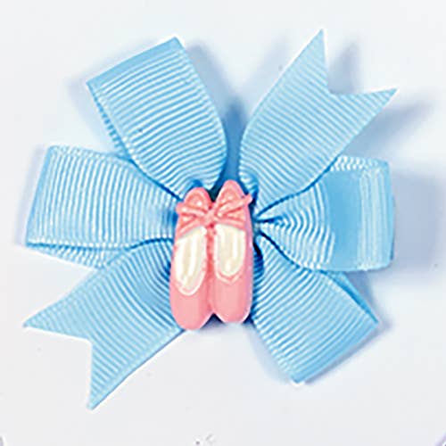Dasha Designs - Wholesale Hair Bow - Kids - 3915 Pinwheel Bow w Ballet Shoes0