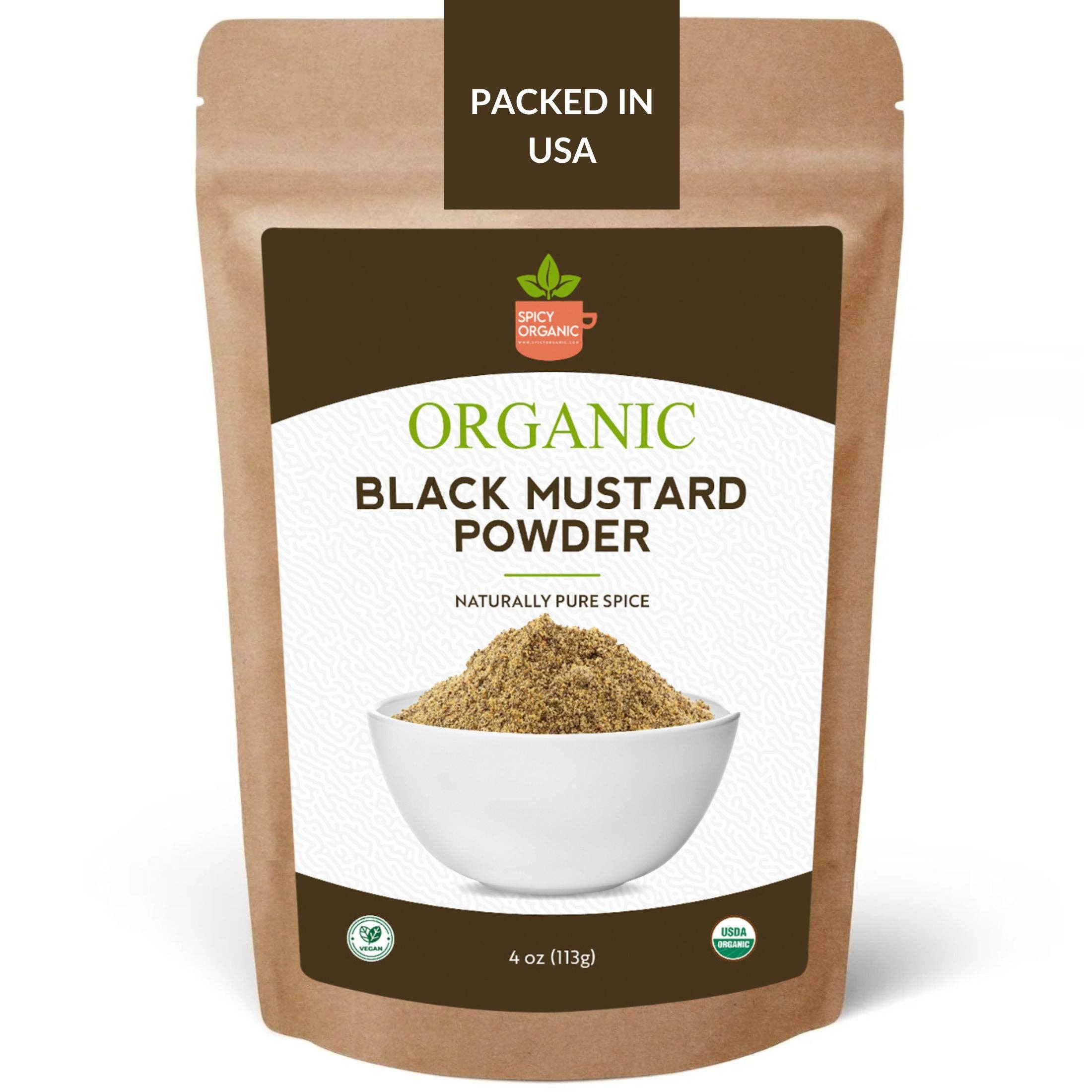 SPICY ORGANIC - Wholesale Dried Spice - Organic Black Mustard Seed Powder – Certified USDA Organic - Rich, Flavorful Indian Spice for Cooking and Seasoning0