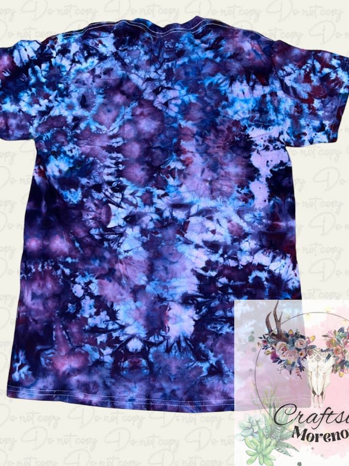 Purple Tie Dye Shirt for wholesale by CraftsbyMoreno