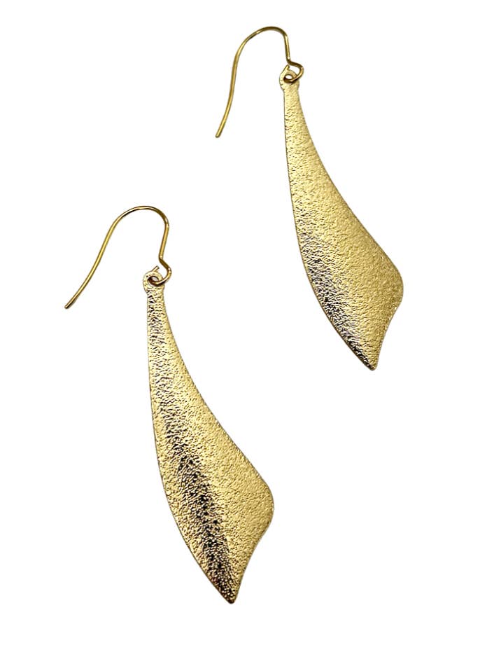 Lana gold shimmer elegant design earrings for wholesale by Amber Leaf Jewellery
