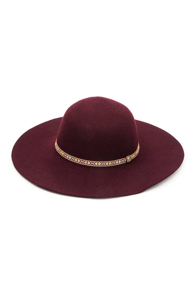 Artini Accessories - Vente Chapeau en feutre - femme - Chapeau à large bord en feutre de laine3