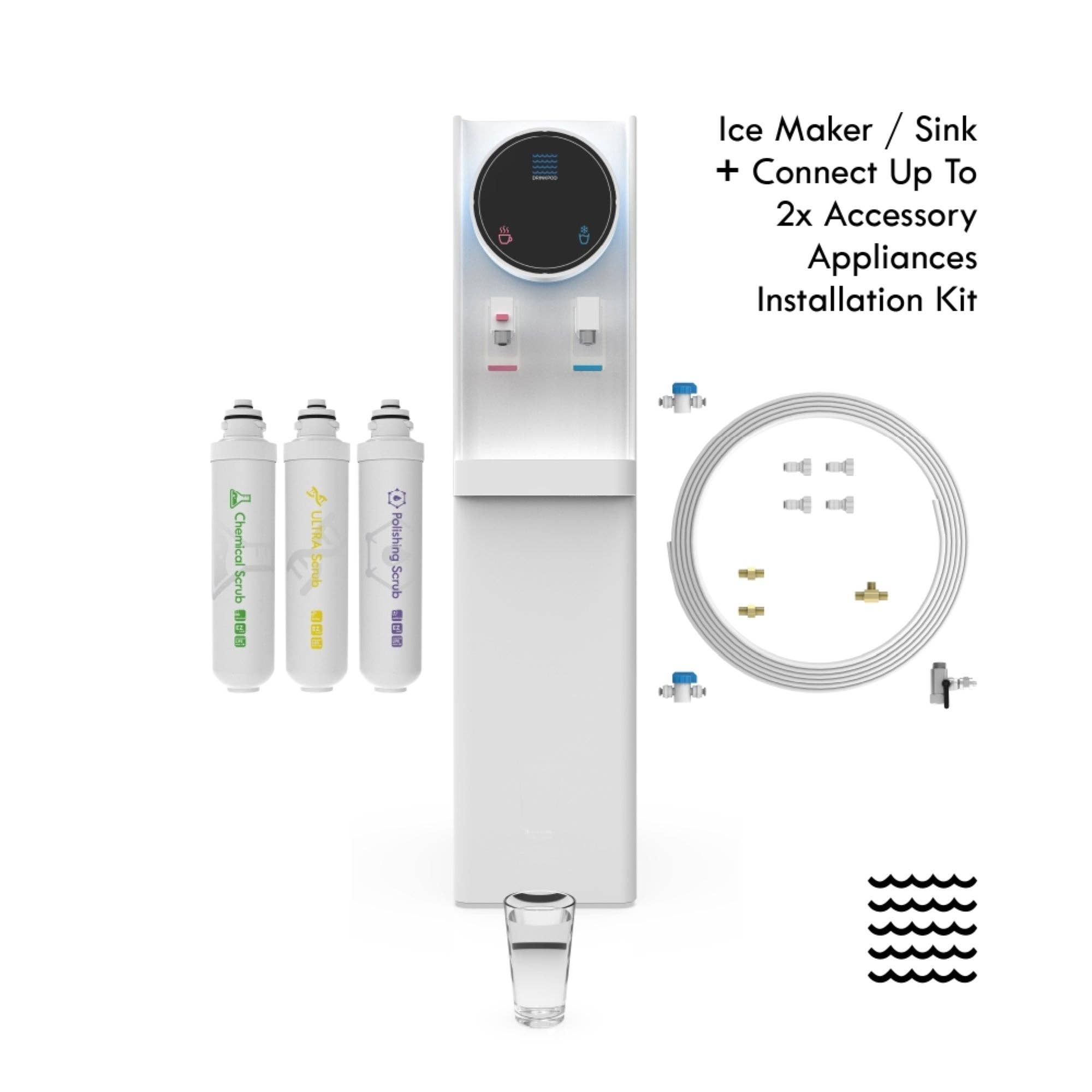 DRINKPOD LLC – Großhandel Küchengeräte – Drinkpod 6 Pro Series – Flaschenloser Wasserspender mit Kühlung und Reinigung6