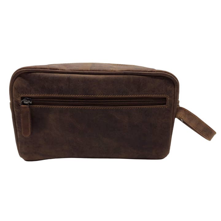 Greenwood - Wholesale Toiletry Bag - Unisex - Amari leather toiletry bag, men's toiletry bag, women with compartments