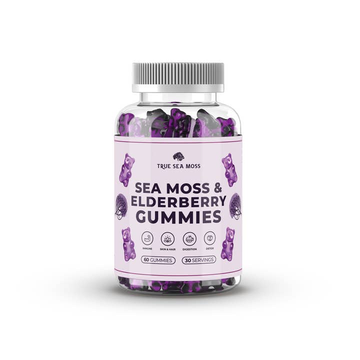 TrueSeaMoss - Wholesale Oral Supplement/Vitamin - Sea Moss & Elderberry Gummies