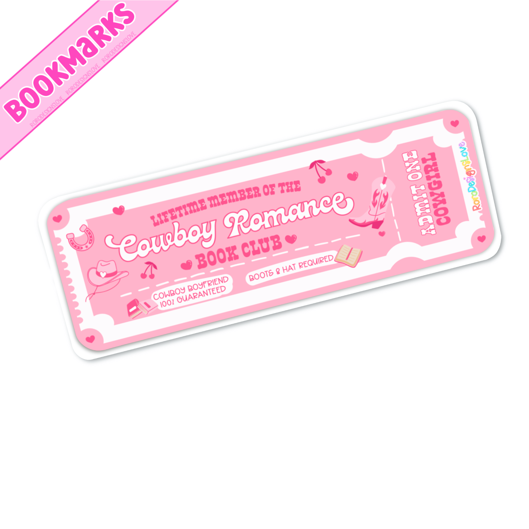 RoroDesignsLove - Wholesale Bookmark - Cowboy Romance bookmark with tassel option, book accessories6