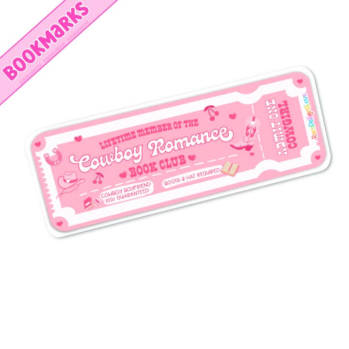 RoroDesignsLove - Wholesale Bookmark - Cowboy Romance bookmark with tassel option, book accessories6