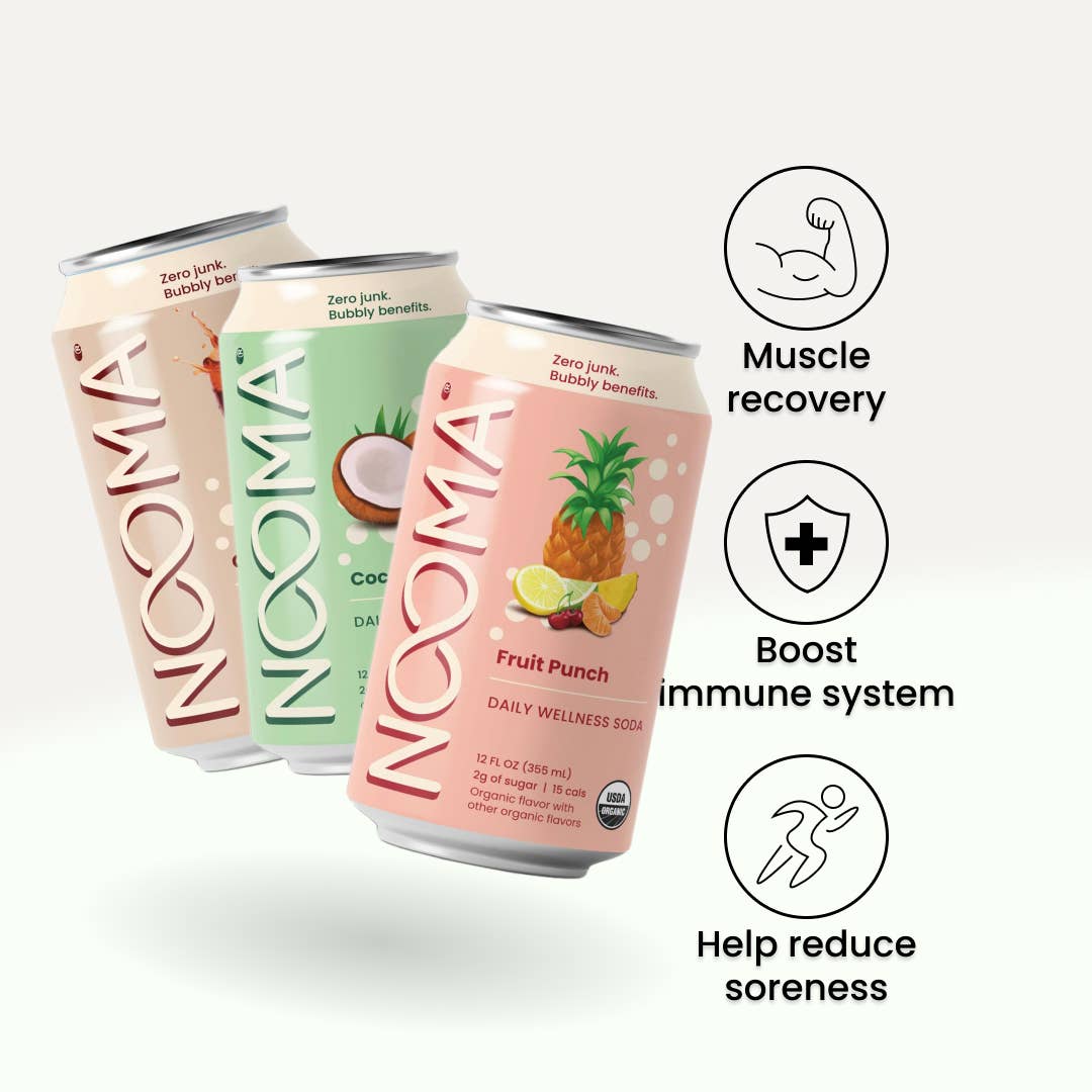 NOOMA - Wholesale Sports/Energy Drink - Daily Wellness Sodas - Variety Case (12-Pack)4