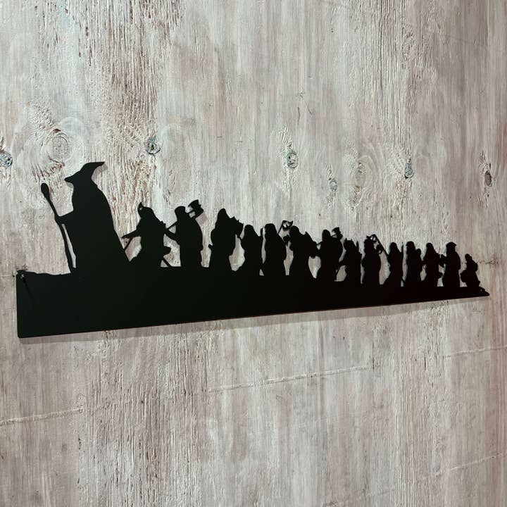 Lord of the Rings Hobbit Silhouette | Metal Wall Art | 40" | #LotR for wholesale by Think Metal - Thinking Creatively to Make it Metal