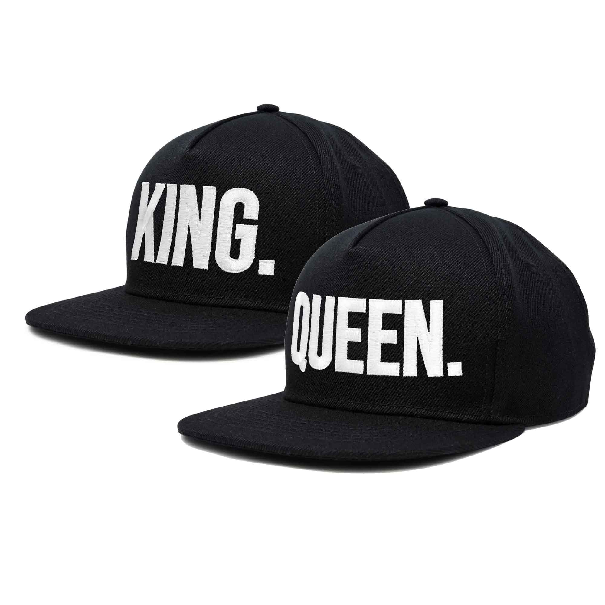 Dalix - Vente Casquette à visière plate – unisexe - Dalix King Queen Chapeau pour homme et femme4