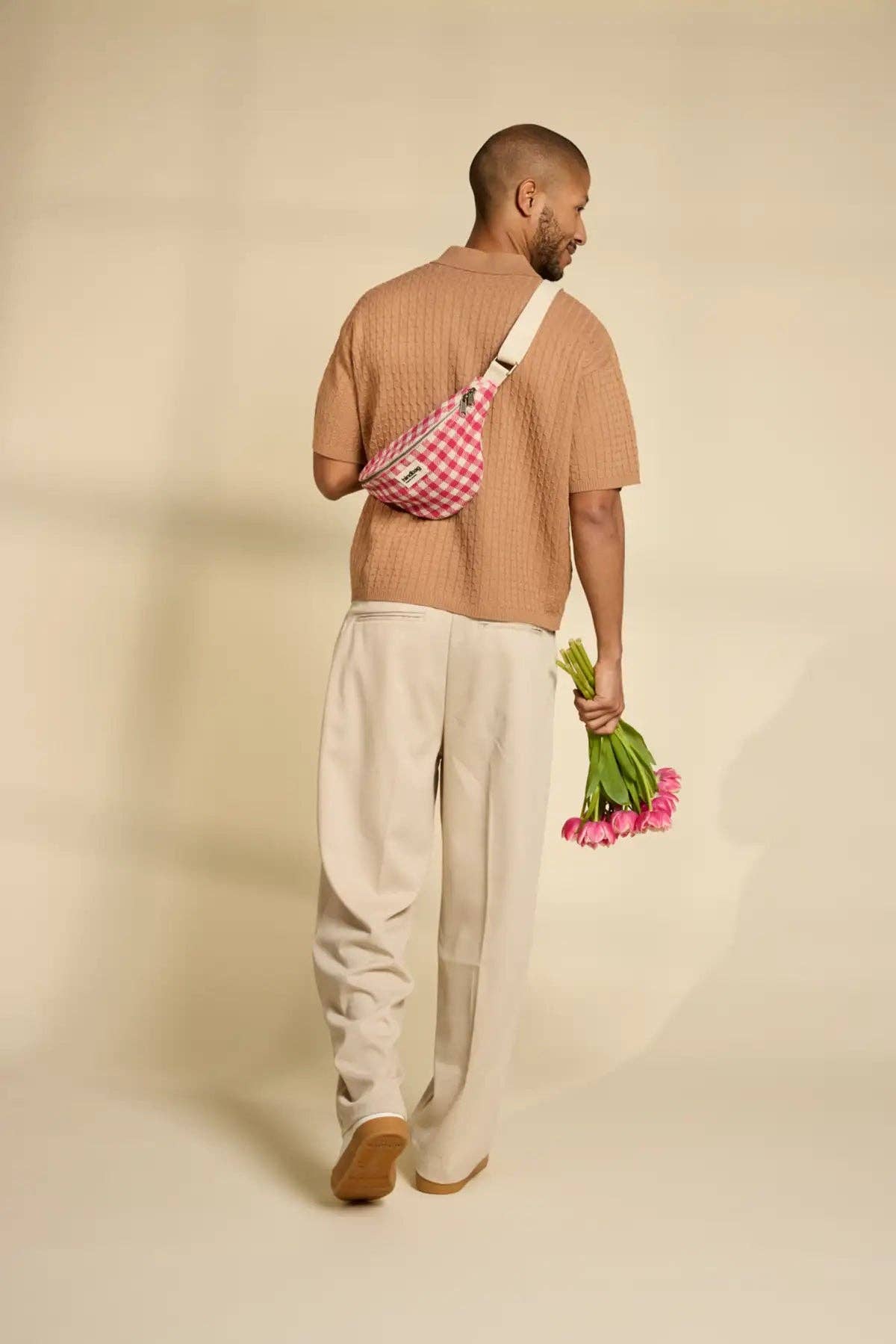 Hindbag - Wholesale Belt Bag - Women's - Olivia fanny pack Vichy pink1