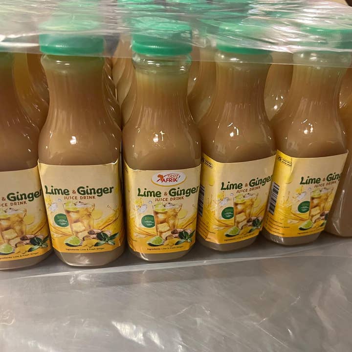 6 Pack - 12oz Lime Ginger Tea for wholesale by Taste-Afrik