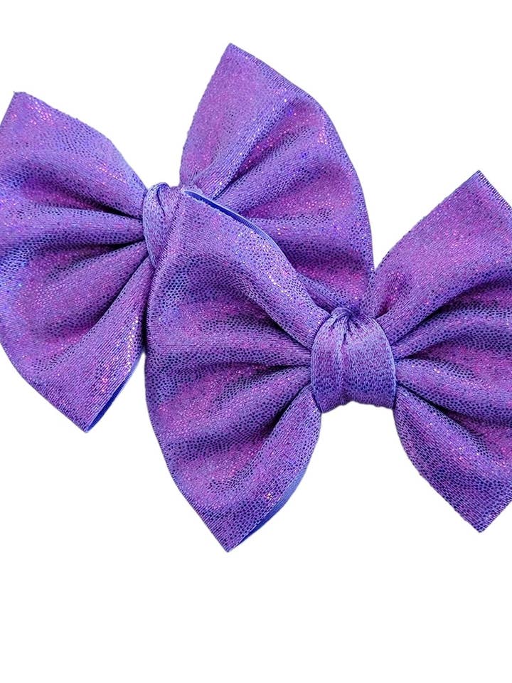 Laço Savannah PIGIES Conjunto Holográfico Lavanda por atacado de Dainty Delights Creations