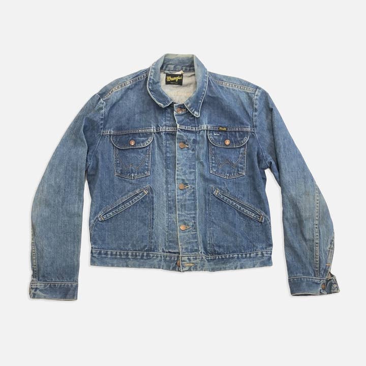 Vintage Wrangler Jeansjacke für den Großhandel von The Era NYC
