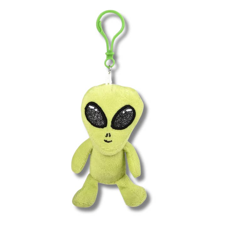JSBlueRidge Toys - Wholesale Keychain – Child - Alien Soft Plush Backpack Keychain Kid Toy- Assorted2