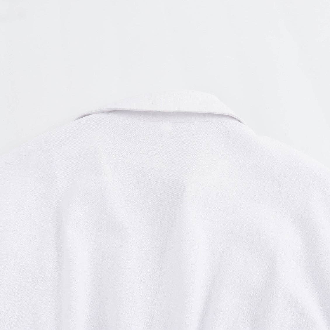 Marayn – wholesale Dress – Women's – Spring Linen Blend Midi Shirt Dress Chic Global Style20