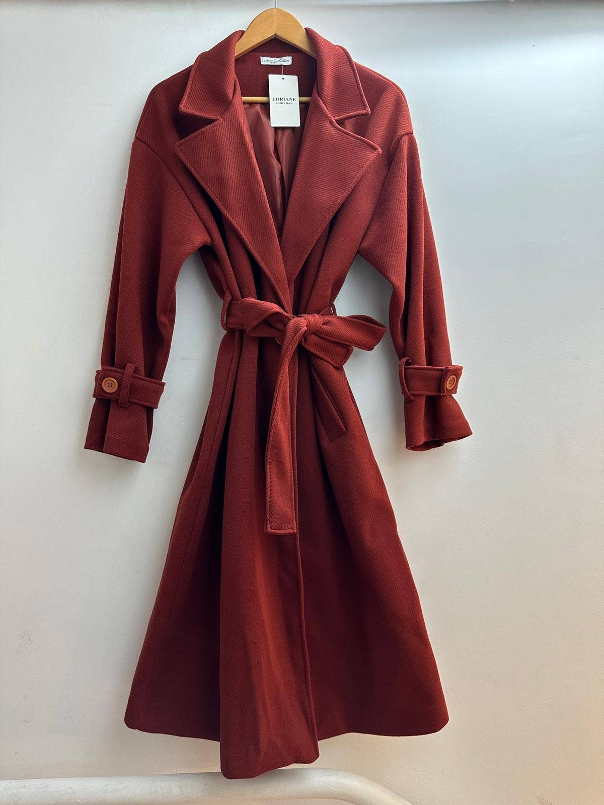 LORIANE - Wholesale Coat - Women's - 1008 One size pocket coat with belt5