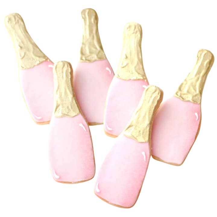 Sweet Sanctions LLC - Wholesale Cookie - Champagne Bottle Cookies