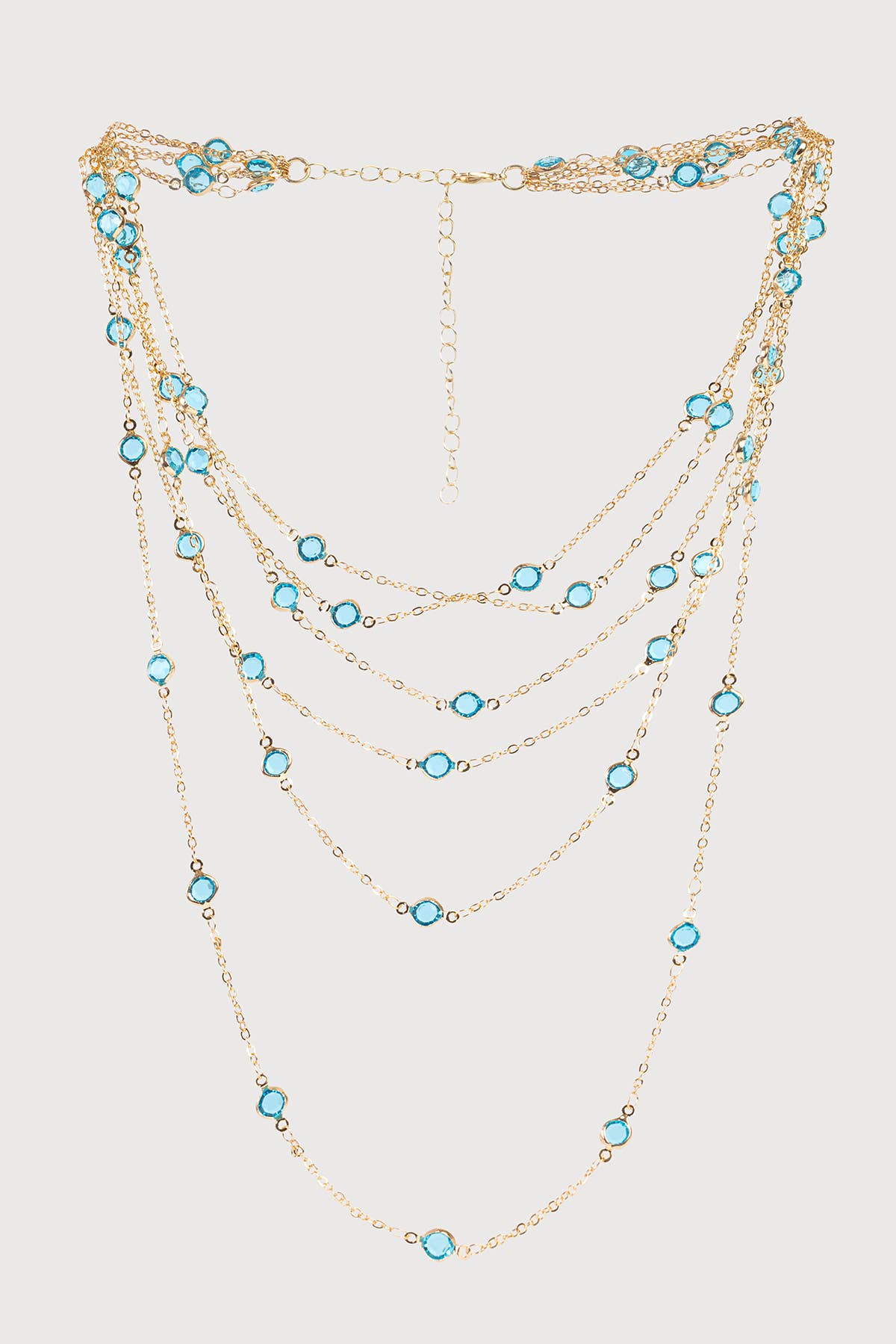 SAACHI - Wholesale Pendant/Charm Necklace - Glass Multi Layer Necklace3