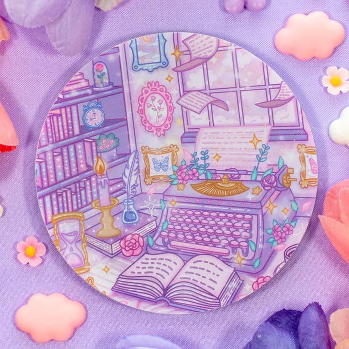 Pastel Academia Coaster for wholesale by Unicorn Eclipse