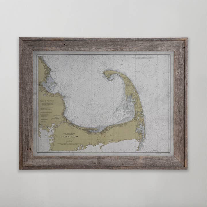 Cape Cod Map Vintage Art Print 24" x 18" for wholesale by Archive Print Co.