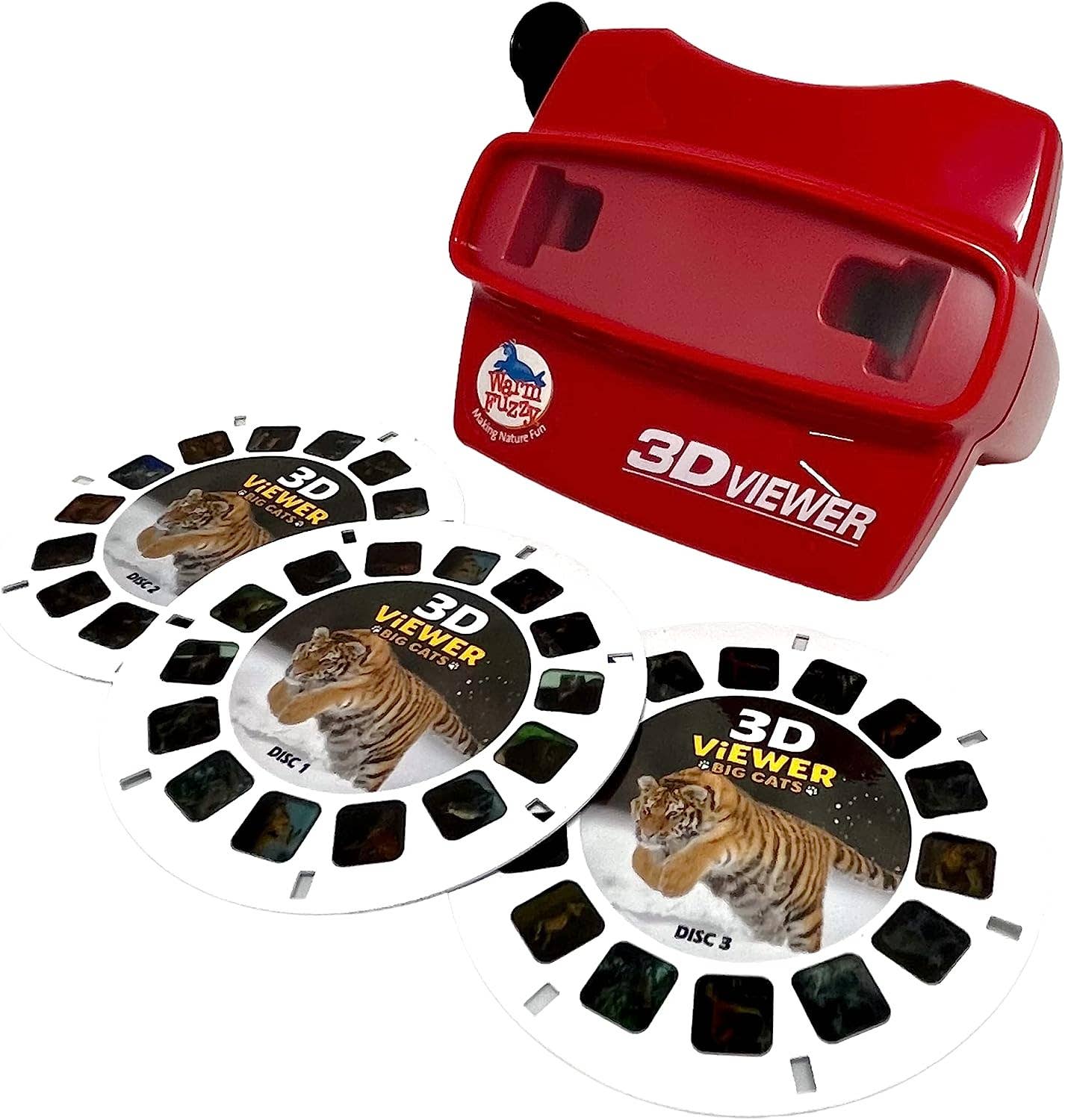 Warm Fuzzy Toys - Wholesale Classic Toy - Kids - WARM FUZZY Toys Big Cats 3D Viewer with 3 Photo Discs6