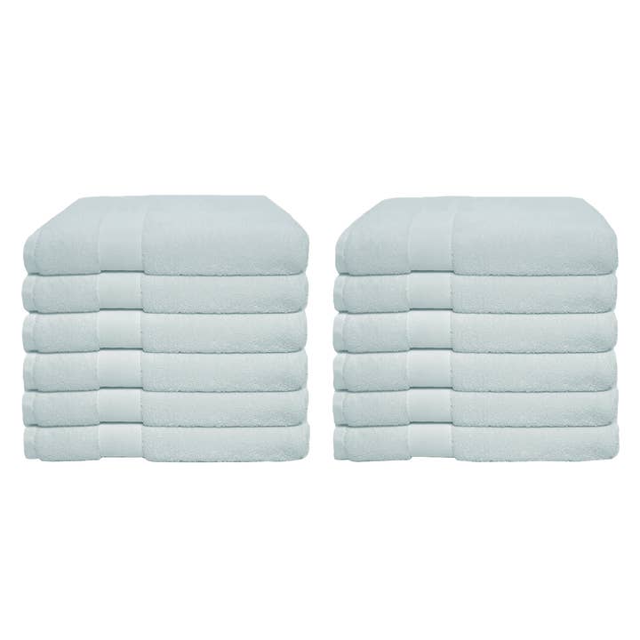 12 Pack Washcloth Set 100% Cotton13x13 Premium Face Towels for wholesale by Cozablu Home