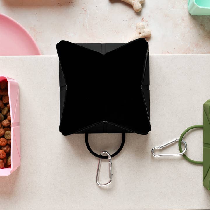 Cocopup London - Vendita all'ingrosso Ciotola - Cani e gatti - Ciotola da viaggio pieghevole - Nera2