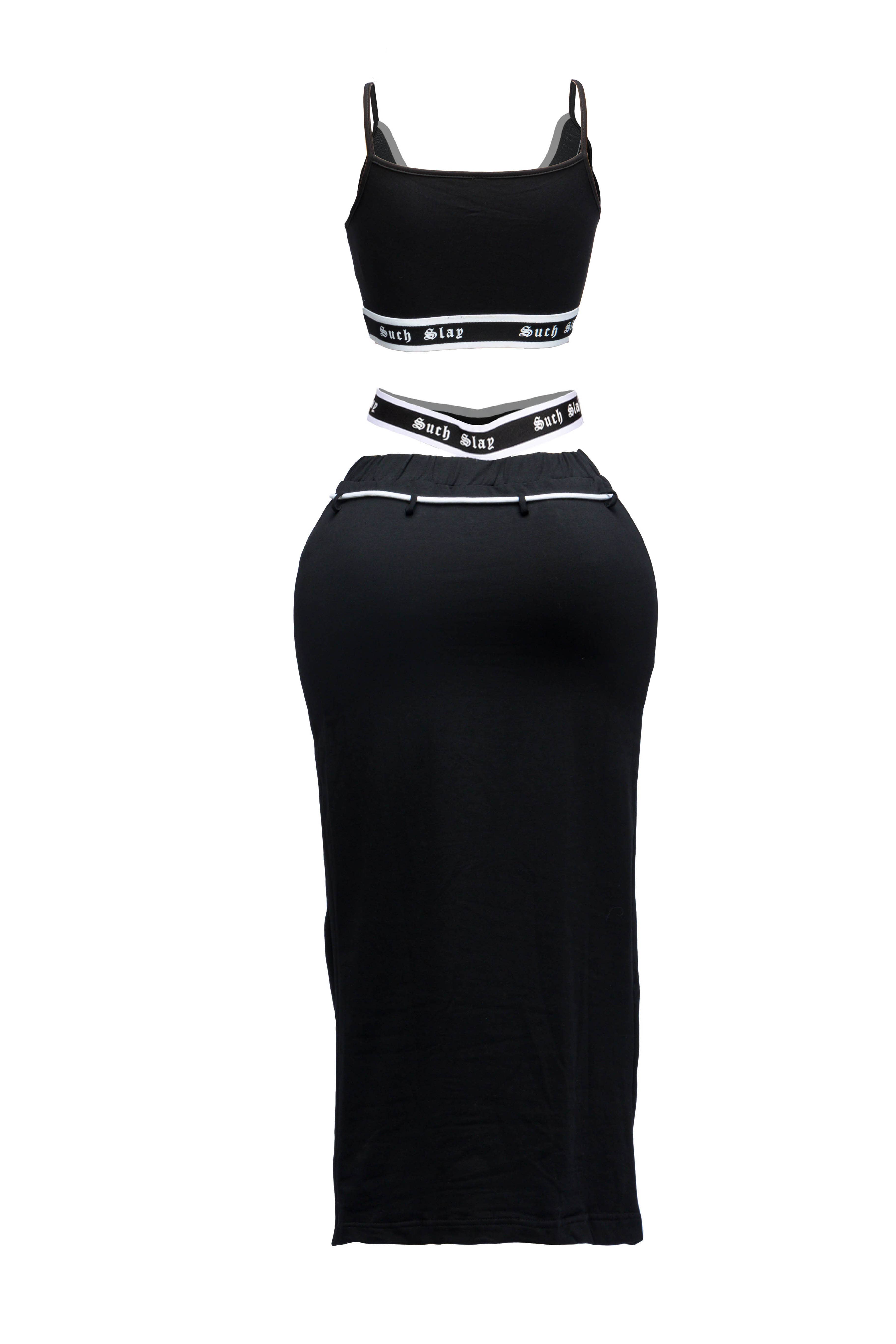 K Too - Wholesale Top & Skirt Set - Women's - Tank crop top maxi skirt set5