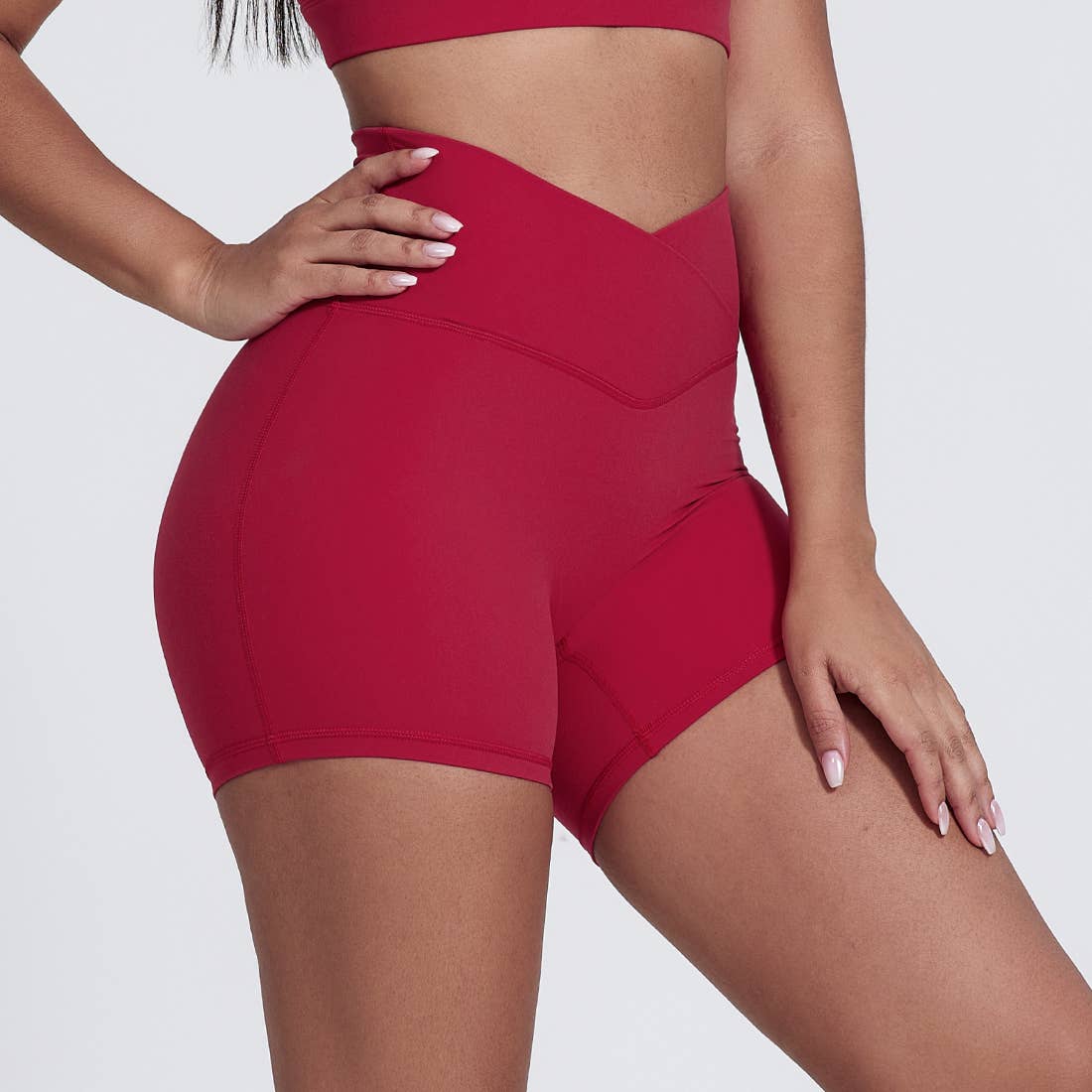 Sodalemon – Großhandel Sport-Shorts – Damen – Damen V-Cross Po-liftende Sport-Yoga-Shorts25