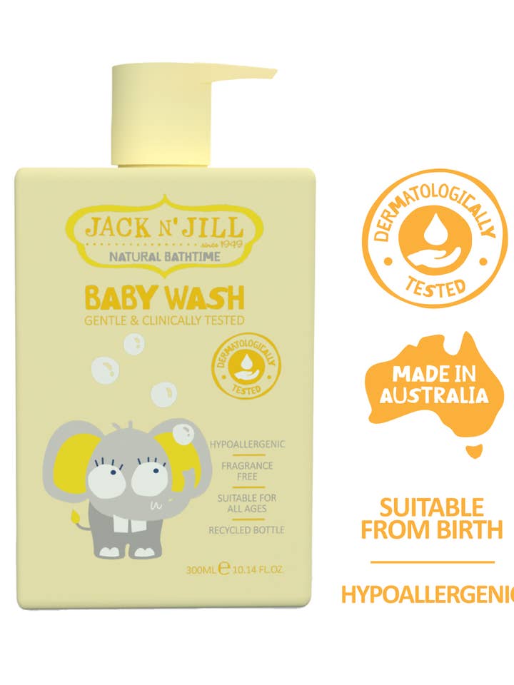 Baby Wash - Natural 300mL for wholesale by Jack N' Jill Kids
