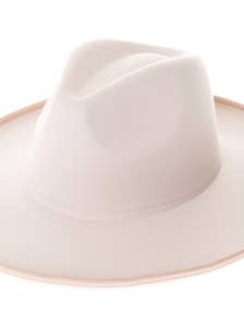 VEGAN FELT PANAMA - PENCIL ROLL BRIM for wholesale by Love and Thyme