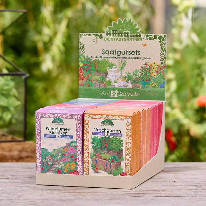 Tray - Saatgutsets "Entdecker" für den Großhandel von TDJ Stadtgärtner GmbH