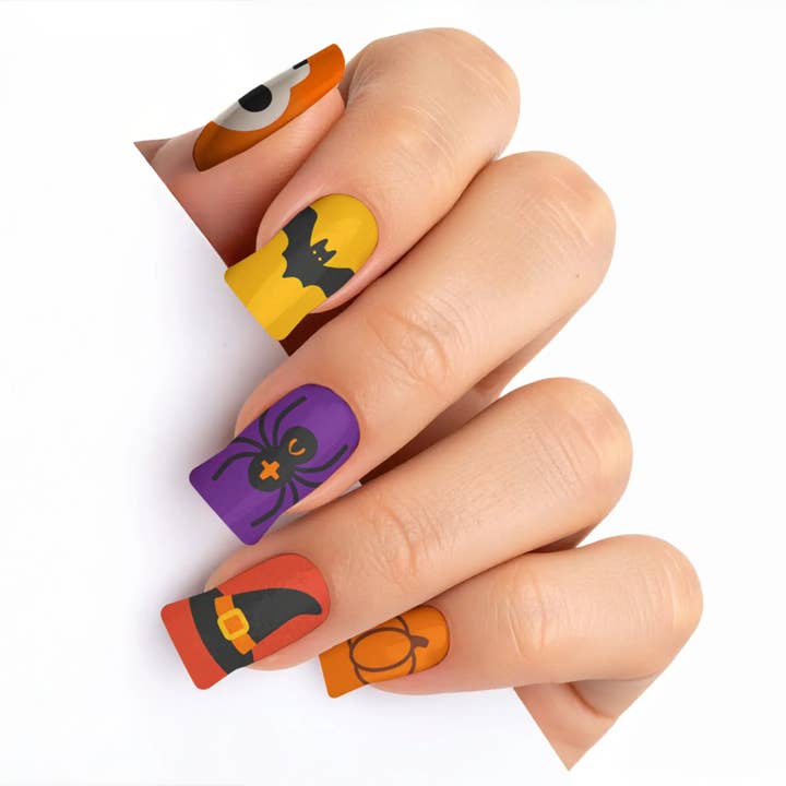 FYNE BODY - Wholesale Press-on/fake nails - Candy Corn Cuties Multicolor Halloween Press-On Nails28