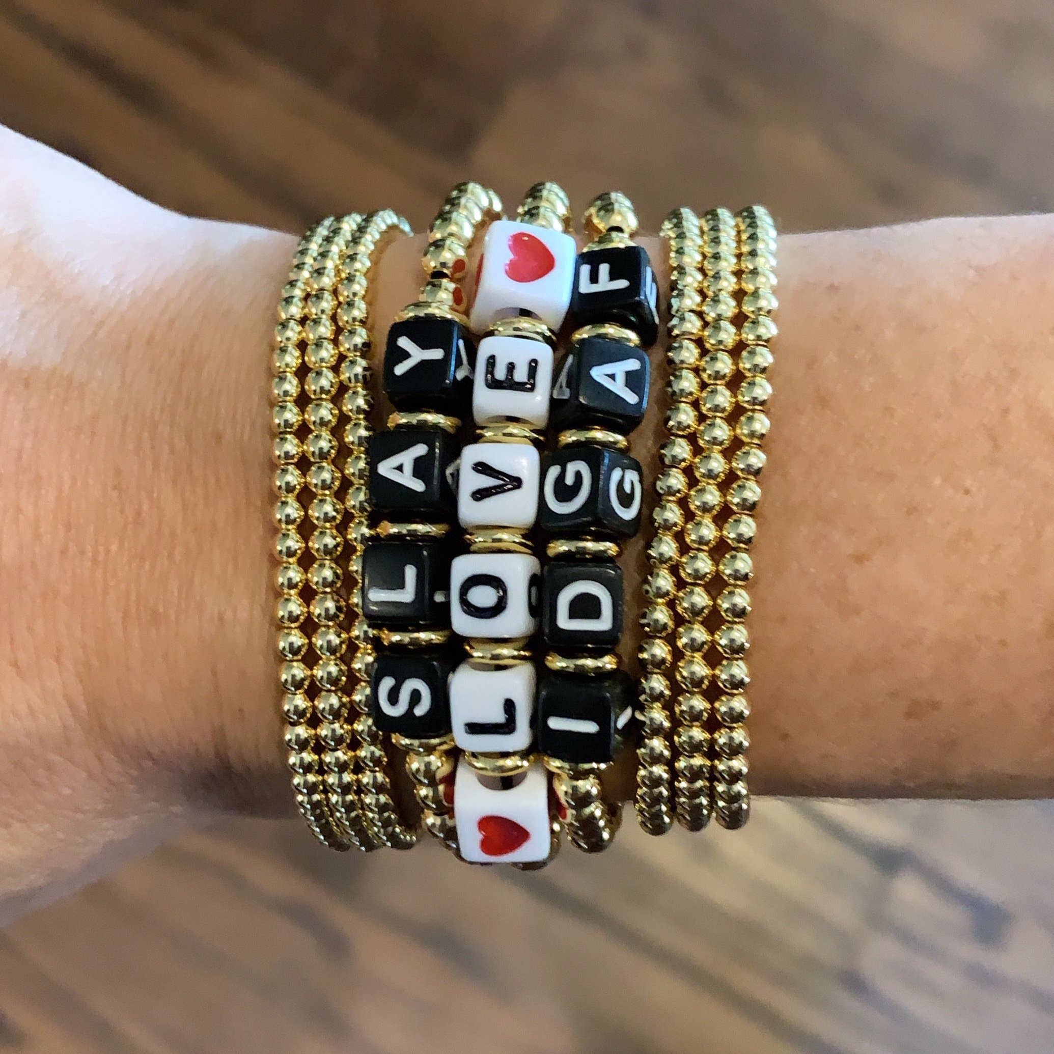 The Sis Kiss - Venta al por mayor Pulsera de cuentas - Pulseras Mantra ajustables con cuentas11