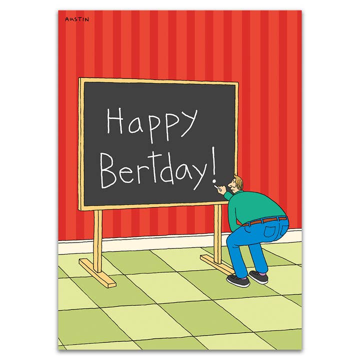 SNAFU Designs - Greeting Cards - Wholesale Birthday Card - Bertday