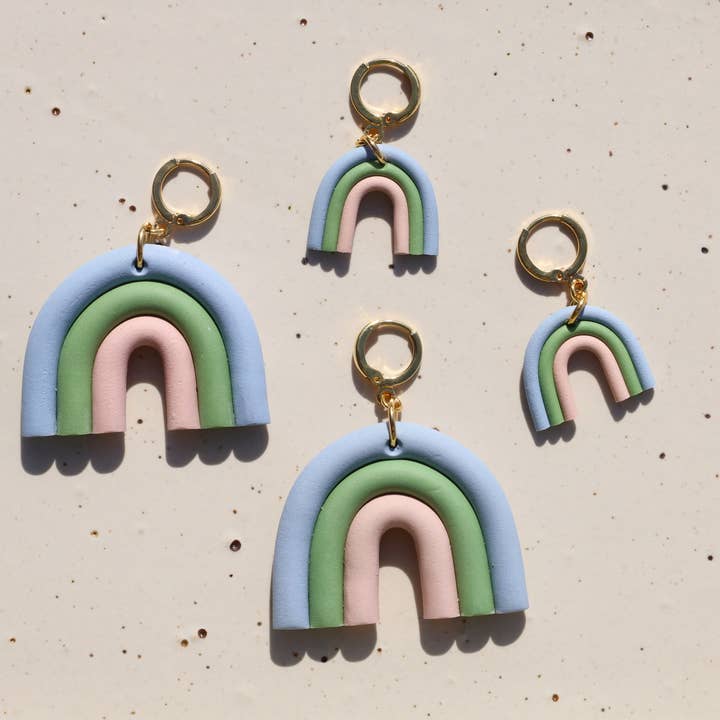 Rainbow's Clay - Wholesale Dangle Earrings - RC Rainbow2