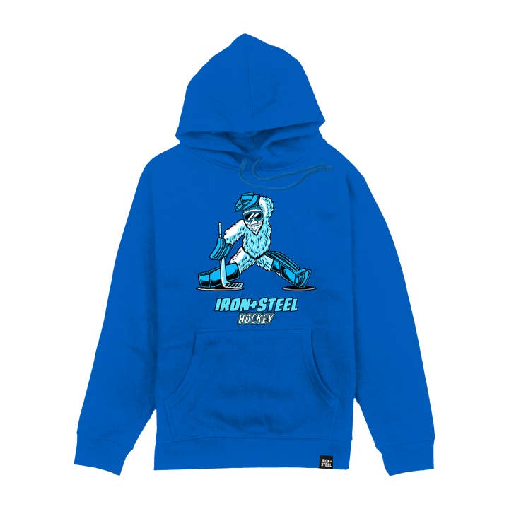 Sasquatch Goalie Adult Hoodie for wholesale by Iron+Steel Hockey
