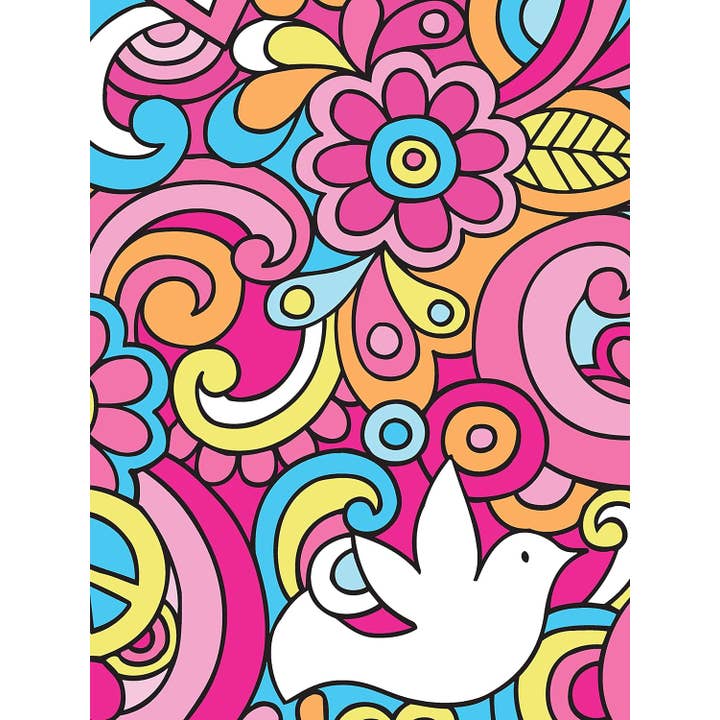 Fox Chapel Publishing - Wholesale Journal/Diary - Kids - Notebook Doodles Peace Love and Music Guided Journal3