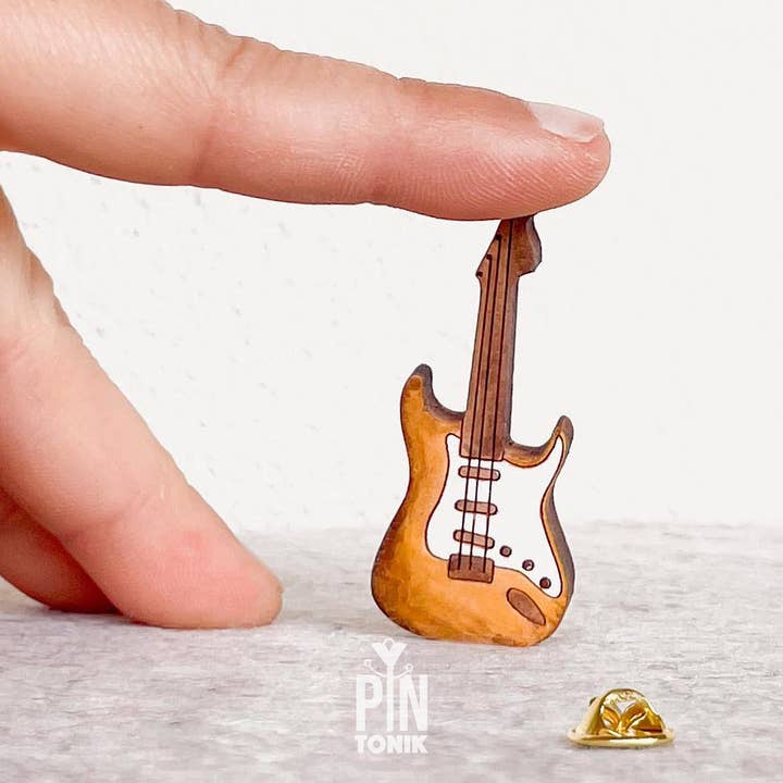PinTonik - Wholesale Lapel Pin/Button - Electric Guitar Lapel Pin - Punk Music Teacher Gifts3