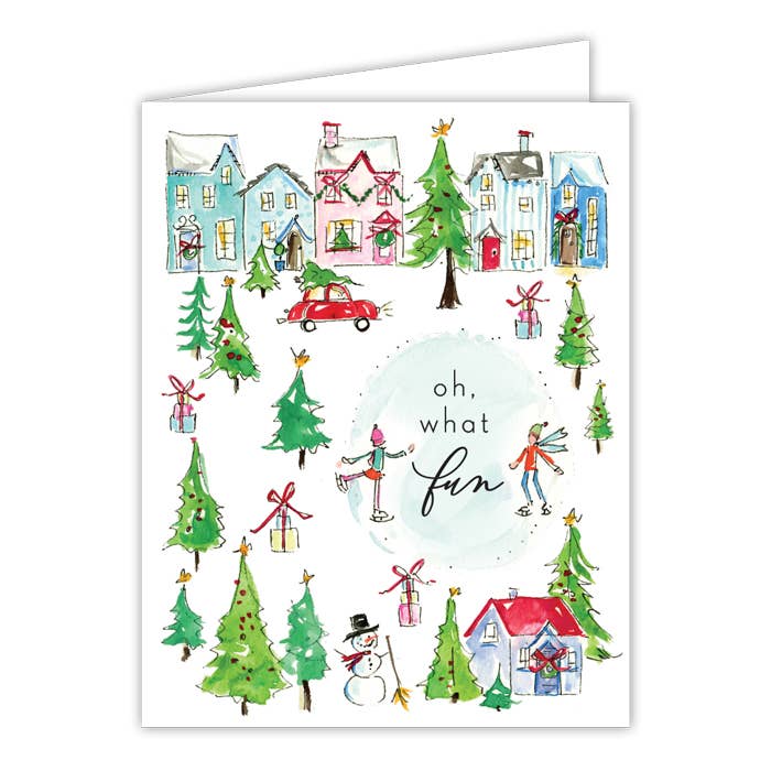 Oh What Fun, handbemalte Snow Village für den Großhandel von RosanneBeck Collections