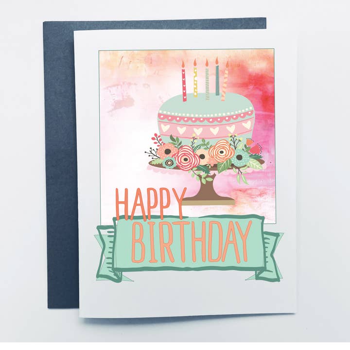 Happy Birthday Cake for wholesale by Sassper Goods