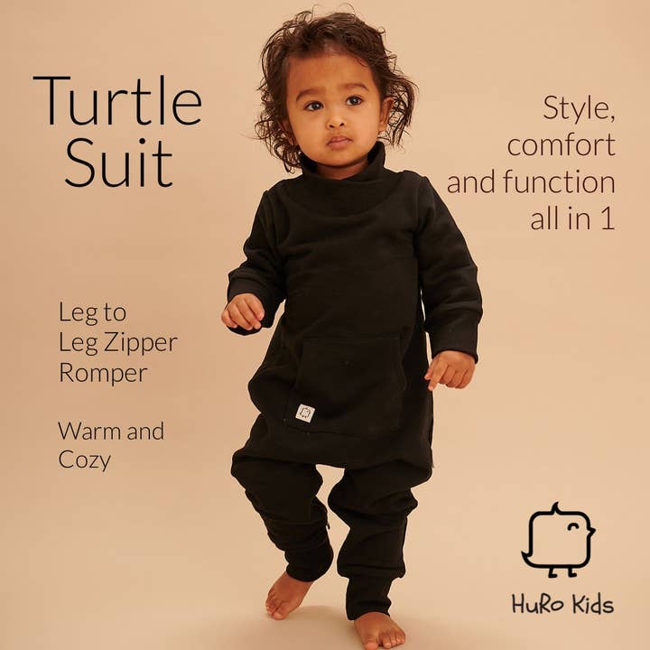 HuRo Kids Clothing Inc. - Wholesale Jumpsuit - Baby - Turtle Suit - Winter Must Have